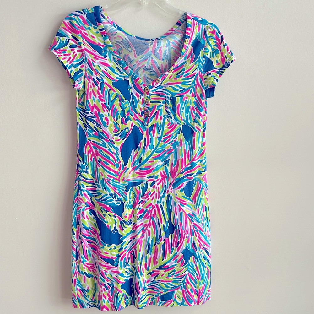 Lilly Pulitzer Palmira V-neck Tshirt Dress XS